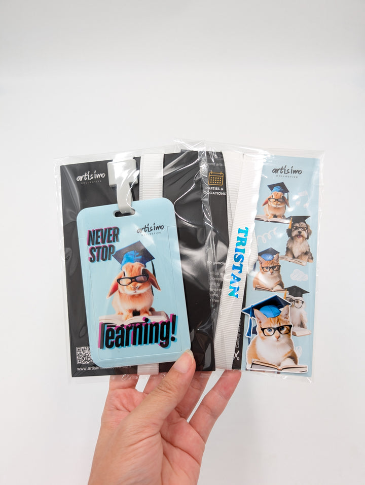 Keep Learning Complete Set of 5 Lanyard Card Holder