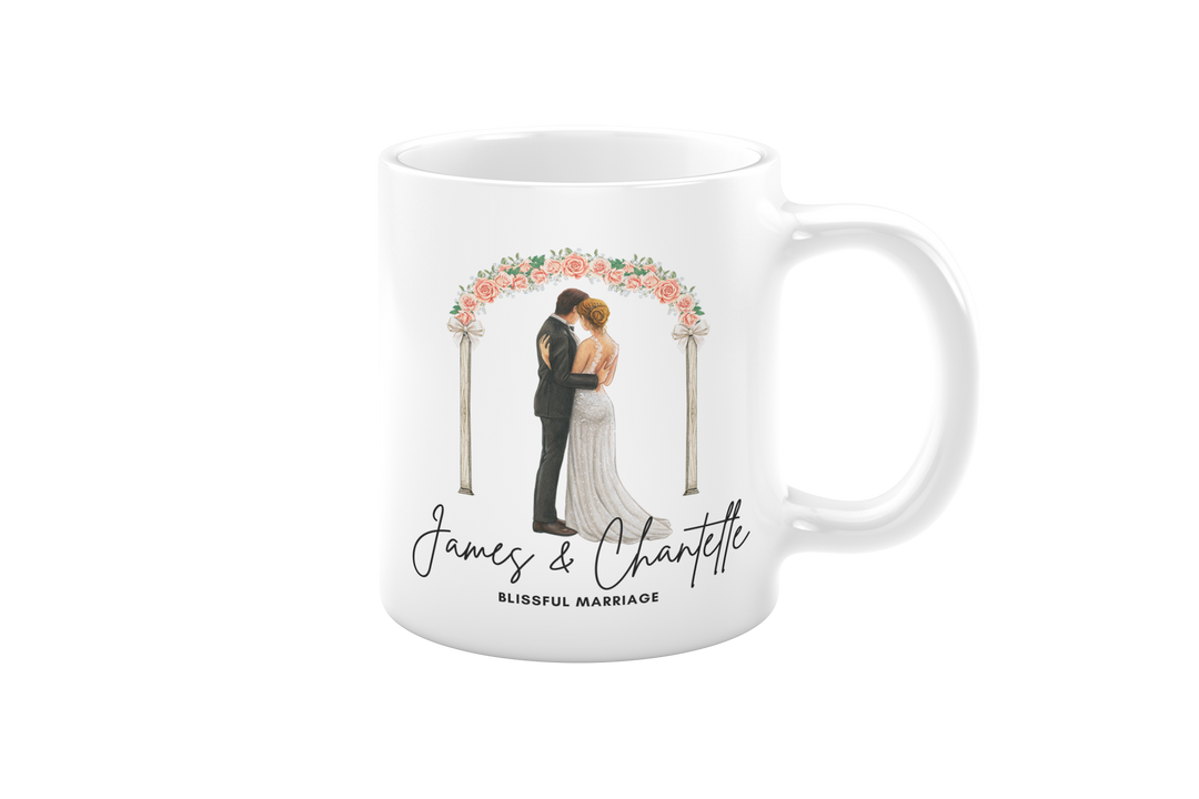 [custom name & subtitle] Blissful Marriage Mug