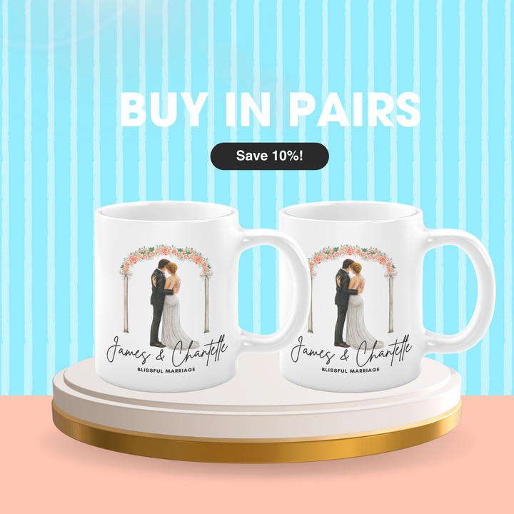 [custom name & subtitle] Blissful Marriage Mug