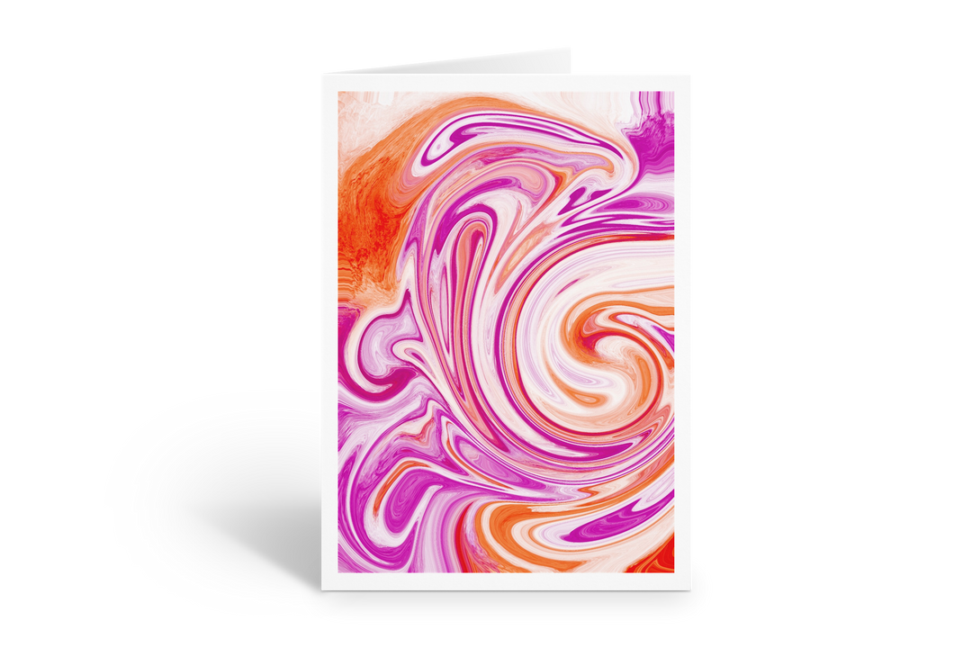 Raspberry Ice Cream Greeting Card