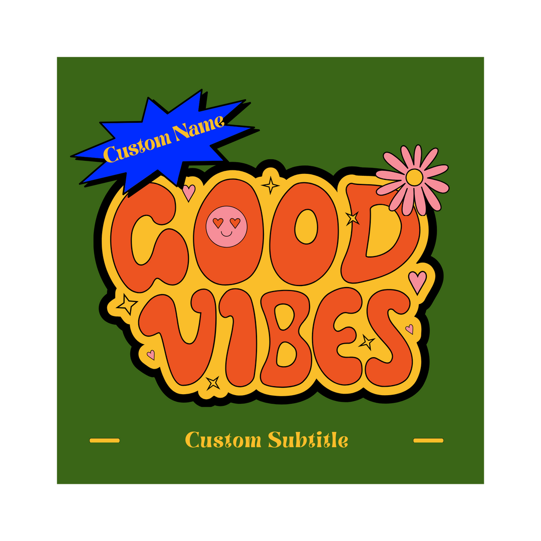 [custom name & subtitle] Good Vibes Mug